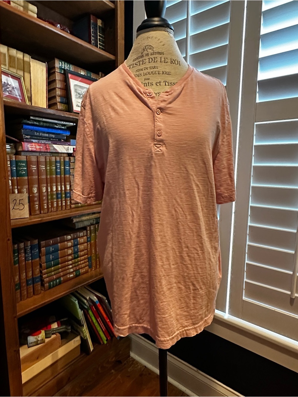 H&M Mauve Ribbed Henley Top - Picture 4 of 10